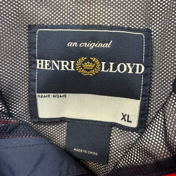 Henri Lloyd Men Sailing Deck Pullover Windbreaker Jacket XL X-Large C051 -18 - Picture 16 of 16